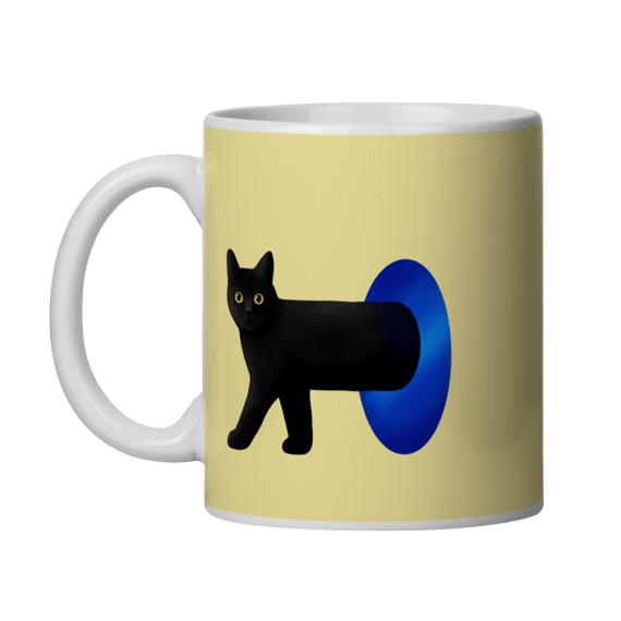 Caneca Porcelana - Gatinho Viajante