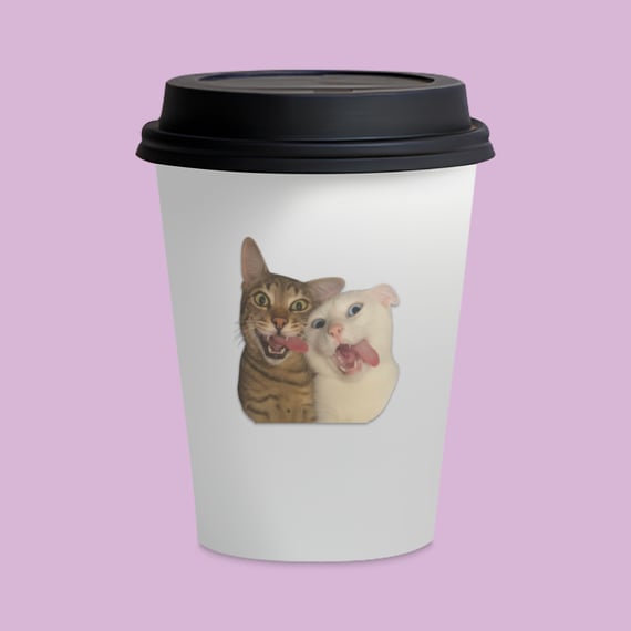 Copo Cerâmica - Gatinhos Engraçados