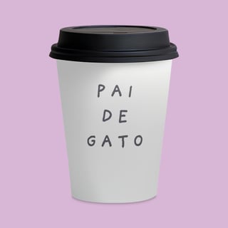 Copo de Carâmica - Pai de Gato