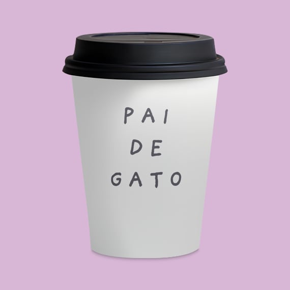 Copo de Carâmica - Pai de Gato