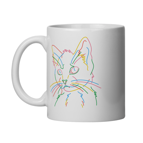 Caneca - Gatinho Neon