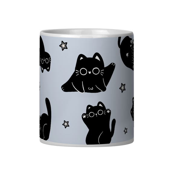 Caneca - Gatinhos Pretos Engraçados