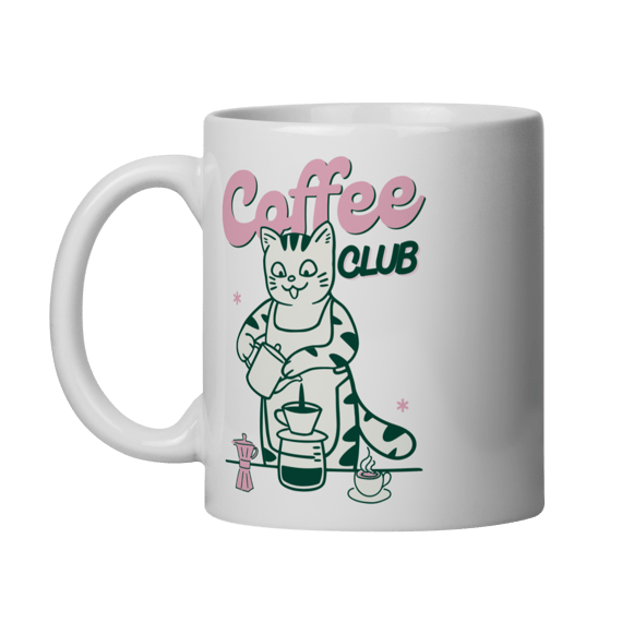 Caneca - Coffee club gatinho