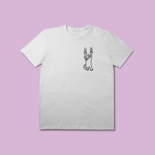 Nome do produto Camiseta Premium Petnip Gato Rasgado - 100% Algodão