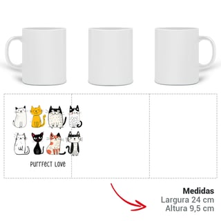 Nome do produto Caneca Puurfect Cats