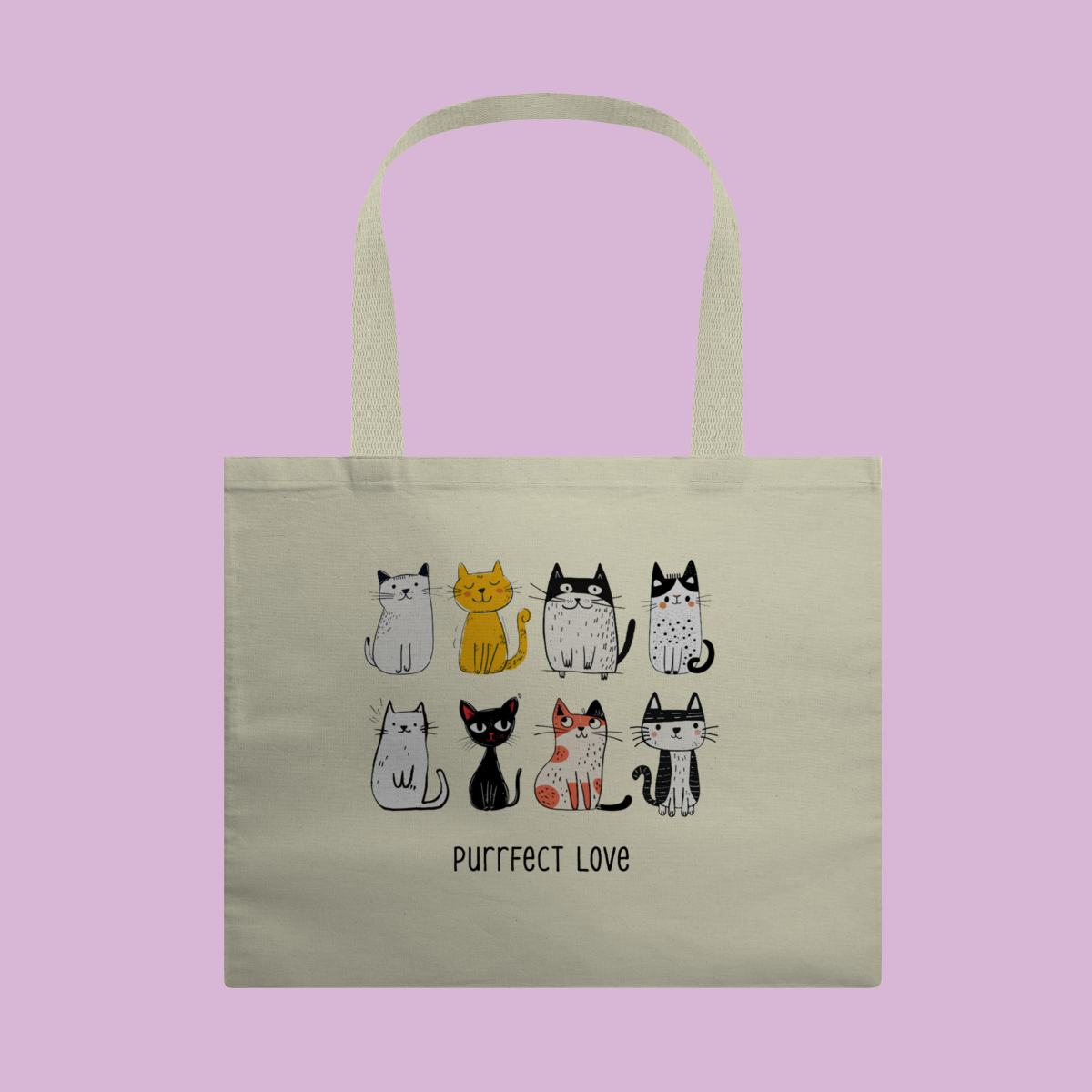 Nome do produto: Ecobag - Puurfect Love Cats