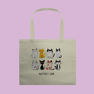 Ecobag - Puurfect Love Cats