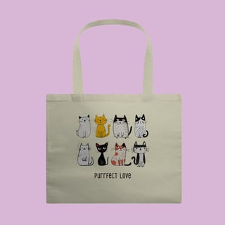 Nome do produto Ecobag - Puurfect Love Cats