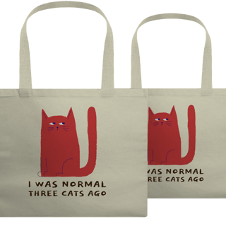 Nome do produto Ecobag - I was normal three cats ago