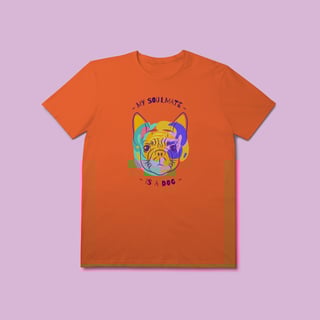 Nome do produto Camiseta Premium - My soulmate is a dog