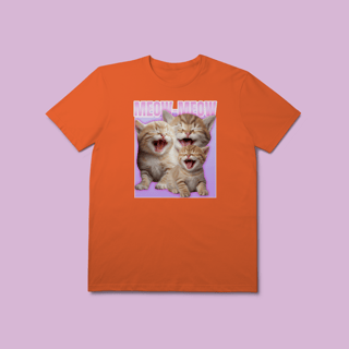 Nome do produto Camiseta Premium Petnip MEOW-MEOW - 100% Algodão