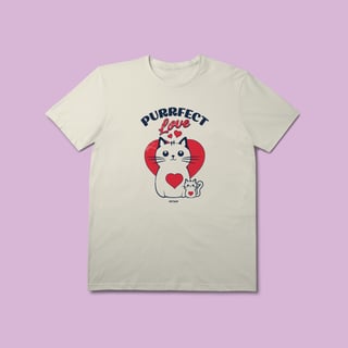 Nome do produto Camiseta Premium - Perfect Love Cats