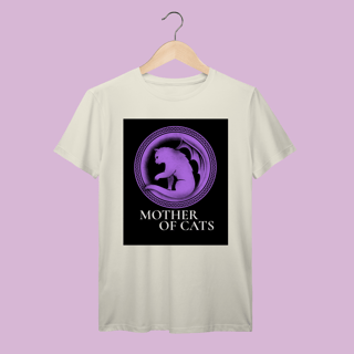 Nome do produto Camiseta 100% Algodão Mother of Cats
