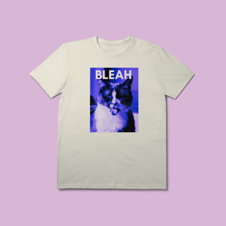 Nome do produto Camiseta Premium Petnip Gato Bleah - 100% Algodão