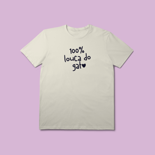 Nome do produto Camiseta Premium Petnip 100% Louca Do Gato - 100% Algodão