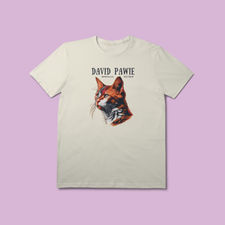 Nome do produto Camiseta Premium Petnip David Pawie - 100% Algodão