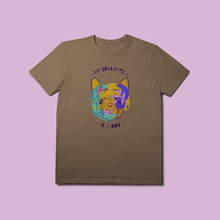 Nome do produto Camiseta Premium - My soulmate is a dog