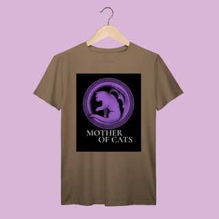 Nome do produto Camiseta 100% Algodão Mother of Cats