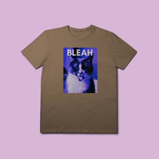 Nome do produto Camiseta Premium Petnip Gato Bleah - 100% Algodão