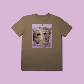 Nome do produto Camiseta Premium Petnip MEOW-MEOW - 100% Algodão