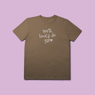 Nome do produto Camiseta Premium Petnip 100% Louca Do Gato - 100% Algodão