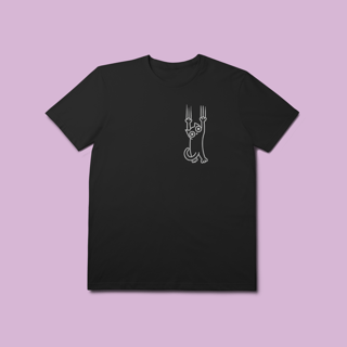 Nome do produto Camiseta Premium Petnip Gato Rasgado - 100% Algodão