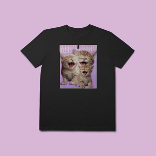 Nome do produto Camiseta Premium Petnip MEOW-MEOW - 100% Algodão