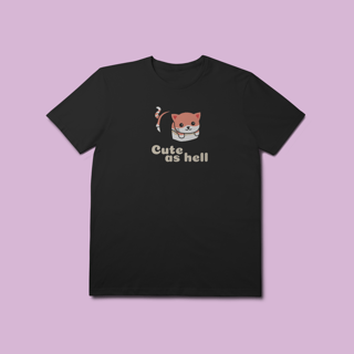 Nome do produto Camiseta Premium Petnip Gato Sushi Cute As Hell - 100% Algodão