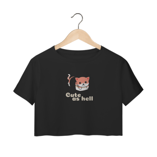 Nome do produto Cropped Petnip Gato Sushi Cute As Hell - 100% Algodão