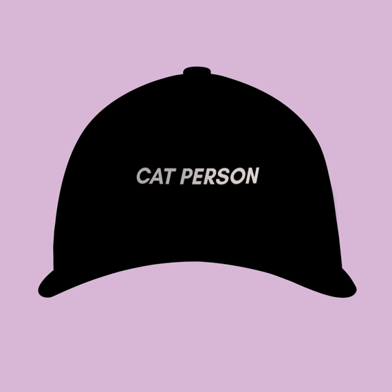 Boné Petnip Cat Person - Prime Confort Sarja - Fivela Metal