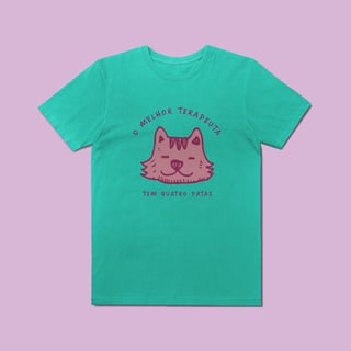 Nome do produto Camiseta Estonada - O melhor terapeuta tem 4 patas
