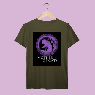 Nome do produto Camiseta 100% Algodão Mother of Cats