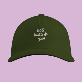 Nome do produto Boné Petnip 100% Louca Do Gato - Prime Confort Sarja