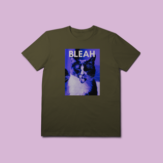 Nome do produto Camiseta Premium Petnip Gato Bleah - 100% Algodão