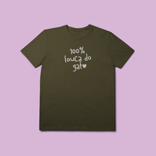 Nome do produto Camiseta Premium Petnip 100% Louca Do Gato - 100% Algodão