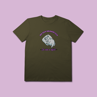 Nome do produto Camiseta Premium Petnip No Soy Dramático - 100% Algodão