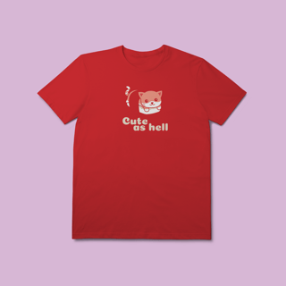 Nome do produto Camiseta Premium Petnip Gato Sushi Cute As Hell - 100% Algodão