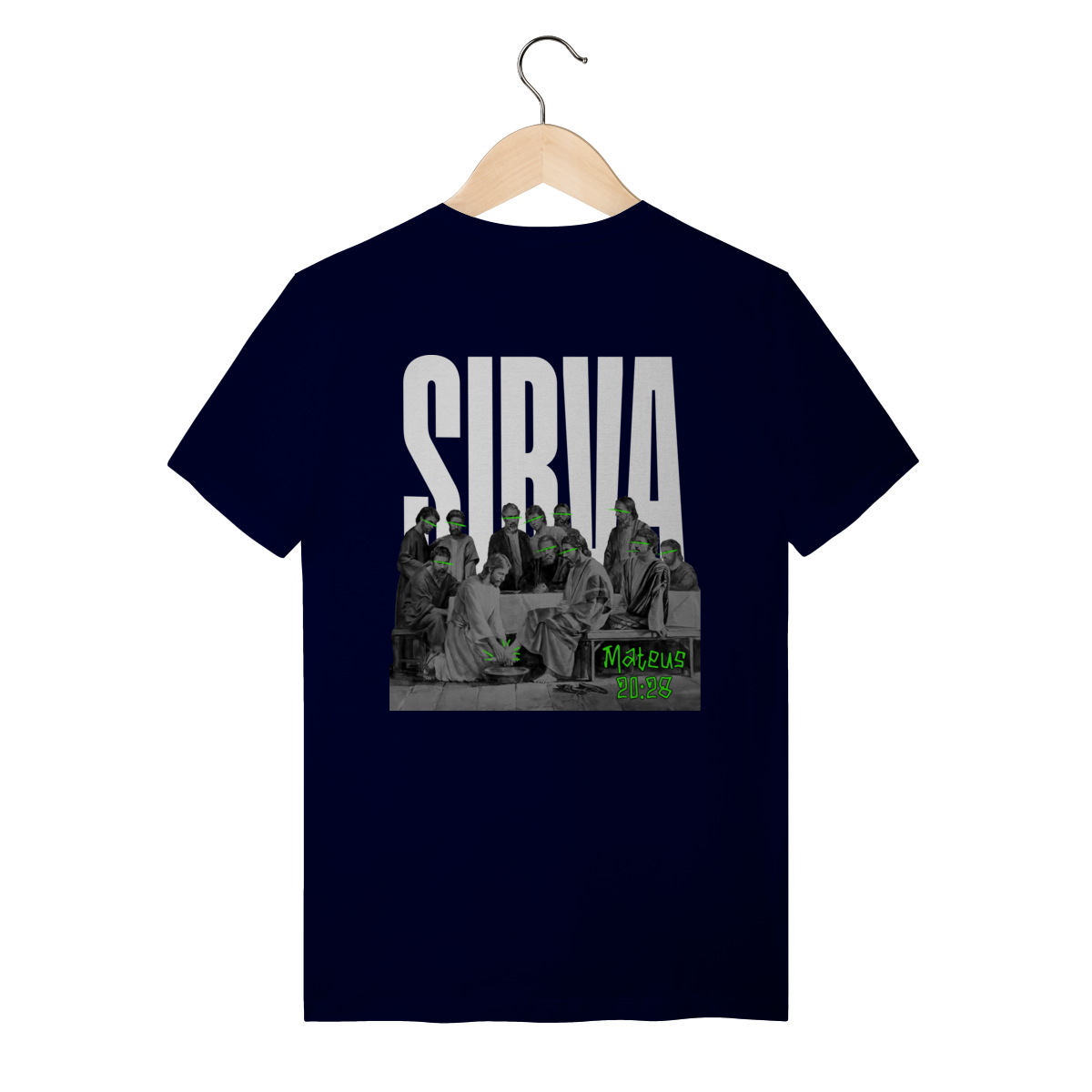 Nome do produto: Camiseta Street Fit RUÍDO SANTO – SIRVA (Mateus 20:28)