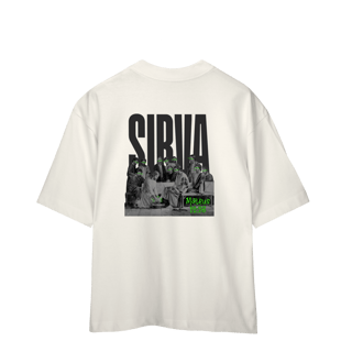 Nome do produto Camiseta Oversized Unissex RUÍDO SANTO – SIRVA (Mateus 20:28)