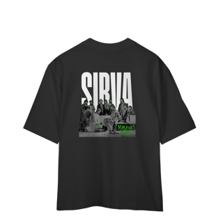 Nome do produto Camiseta Oversized Unissex RUÍDO SANTO – SIRVA (Mateus 20:28)