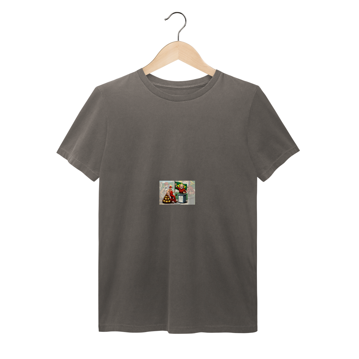 Nome do produto: Camiseta de Protesto – Petista indo votar