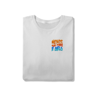 Nome do produto camiseta Menos que fogo é gelo