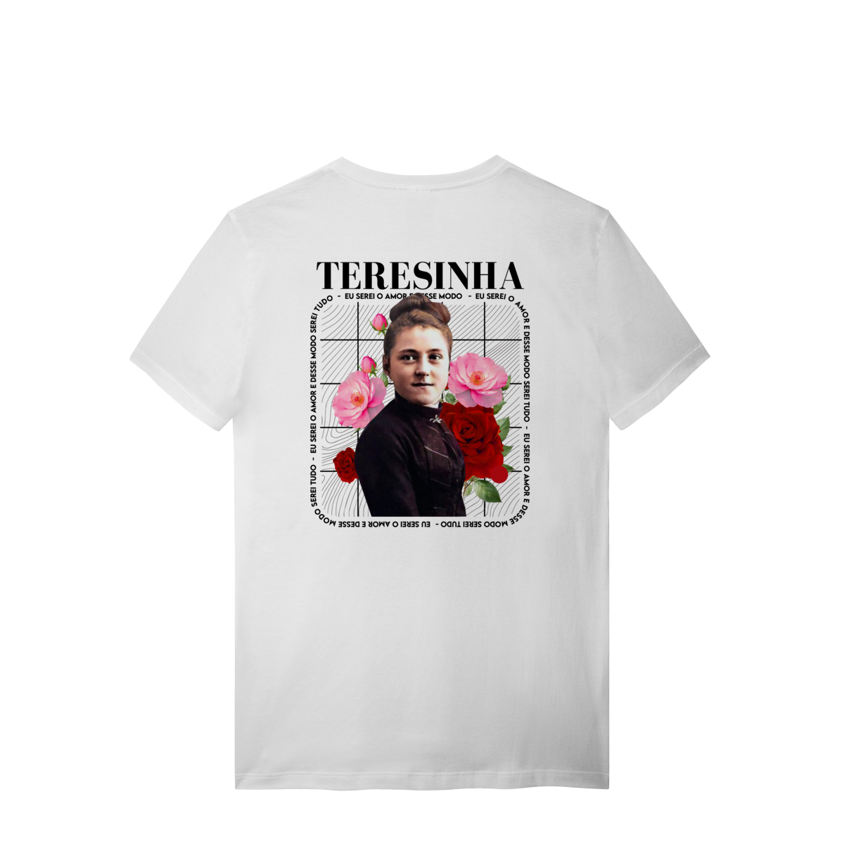 Nome do produto: Camiseta Santa Terezinha do menino Jesus