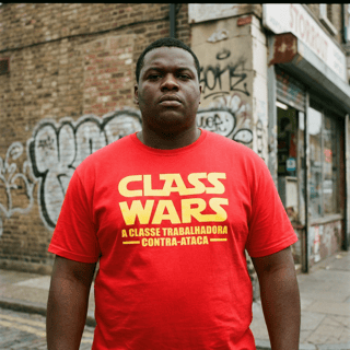 Nome do produto Camiseta Class Wars: Sátira Ativa - VOZ ATIVA | Algodão 100% (Prime-Premium)