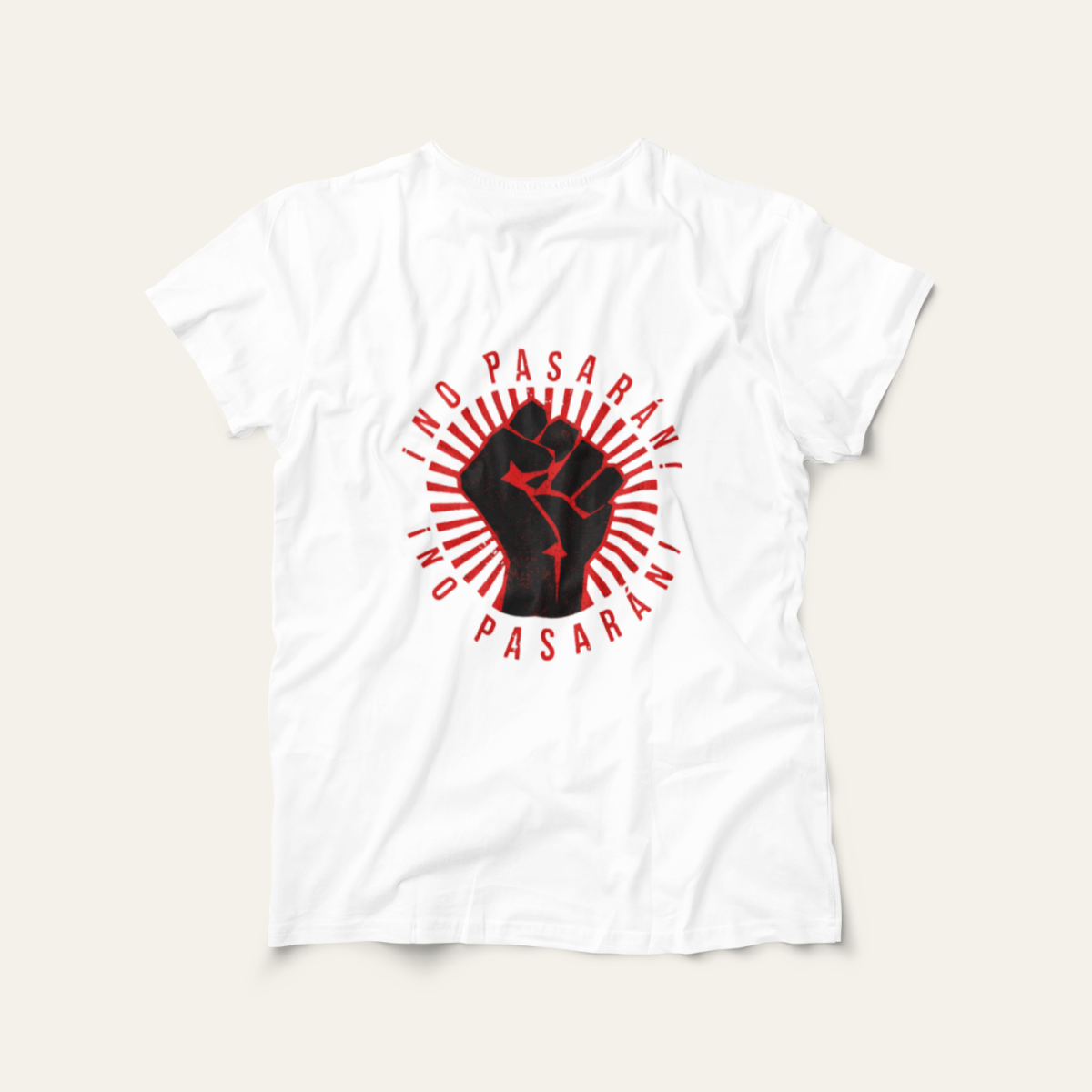 Nome do produto: Camiseta ¡No Pasarán!: Luta e Resistência - VOZ ATIVA | Algodão 100% (Prime-Premium)