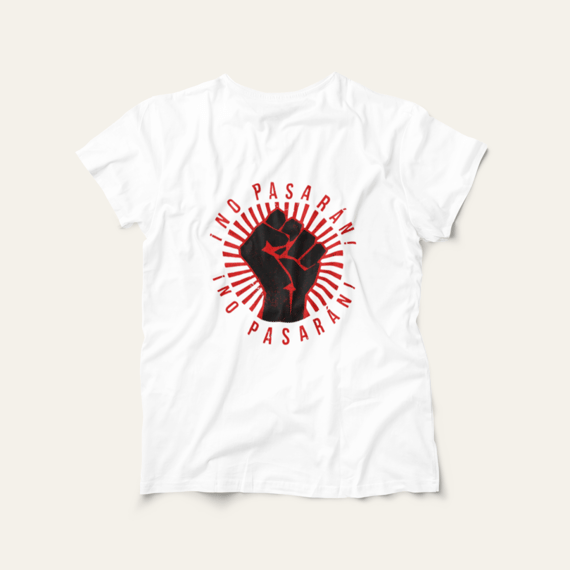 Camiseta ¡No Pasarán!: Luta e Resistência - VOZ ATIVA | Algodão 100% (Prime-Premium)