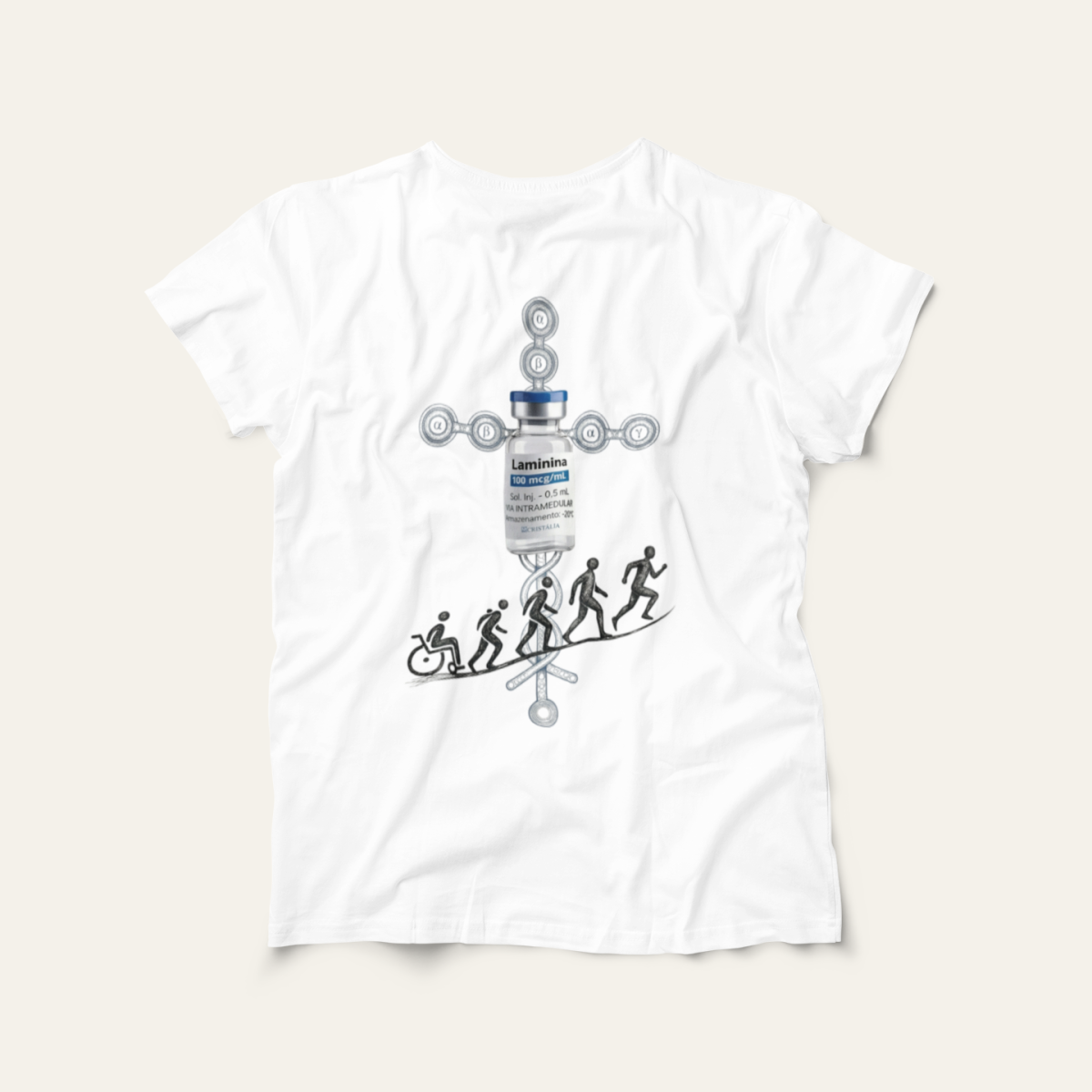 Nome do produto: Camiseta Polilaminina: Saúde e Trabalho - VOZ ATIVA | Algodão 100% (Prime-Premium)