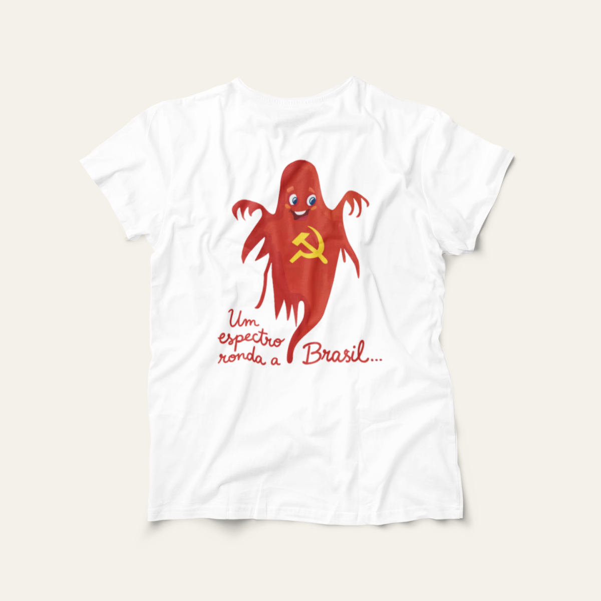 Camiseta Um Espectro Ronda: Sátira Ativa - VOZ ATIVA | Algodão 100% (Prime-Premium)