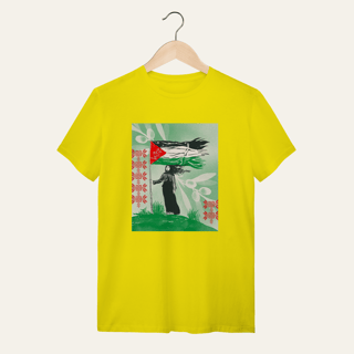 Nome do produto Camiseta Resistência Palestina: Luta e Resistência - VOZ ATIVA | Algodão 100% (Quality)