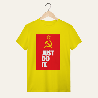 Nome do produto Camiseta Socialismo Just Do It: Ação Popular - VOZ ATIVA | Algodão 100% (Quality)